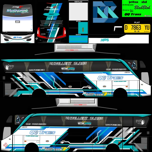 Livery BUSSID Winspector Sadewa SHD