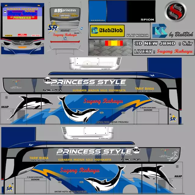 Livery BUSSID Sugeng Rahayu Kapten Tatto