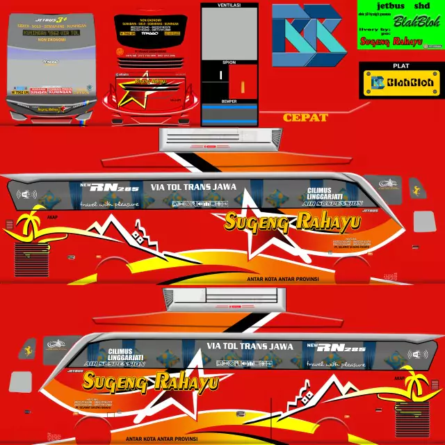 Livery BUSSID Sugeng Rahayu JB5 SHD